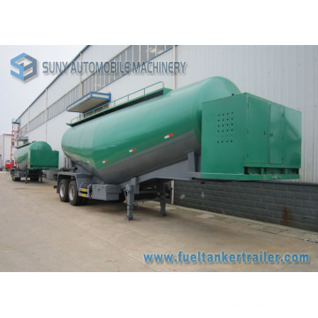 2 Axle 26 Cbm Wheat Flour Bulk Powder / Bulk Cement Tanker Semi Trailer